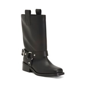 GANNI Made In Portugal Biker Tubular Mid Shaft Boots